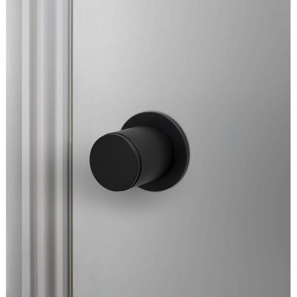 DOOR KNOB / LINEAR / WELDERS BLACK image 1