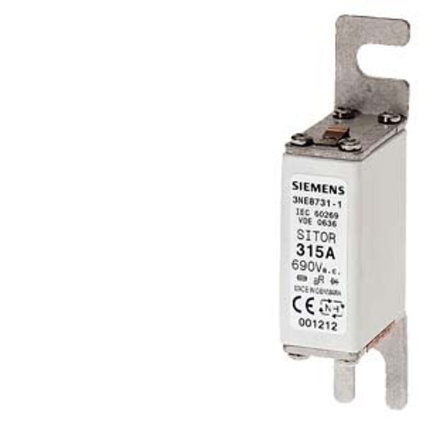 SITOR fuse link, with bolt-on links, NH000, In: 20 A, gR, Un AC: 690 V image 1