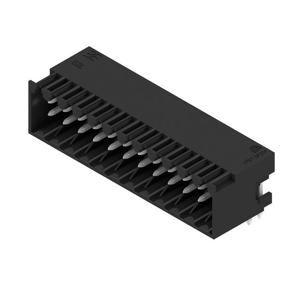 PCB plug-in connector, male header, closed side, THT solder connection, 3.50 mm, Number of poles: 24, 90°, Solder pin length (l): 3.5 mm, tinned, black, Box image 3