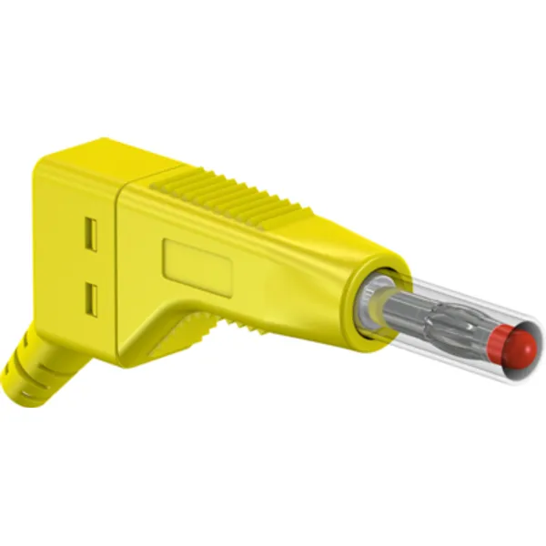 4 mm plug, screw connection, 2.5 mm², yellow, 64.9326-24 image 1