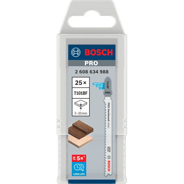 Jigsaw blade T 101 BF Clean for Hard Wood 25 pcs. image 3