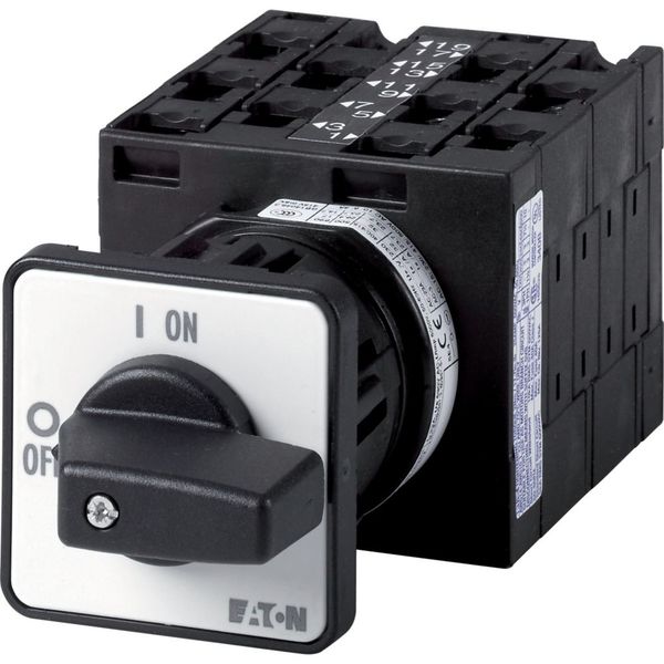 T3-5-29/EZ Multi-speed switches, T3, 32 A, centre mounting, 5 contact unit(s), Contacts: 10, 60 °, maintained, With 0 (Off) position, 0-1-2, SOND 29, Design numb image 4