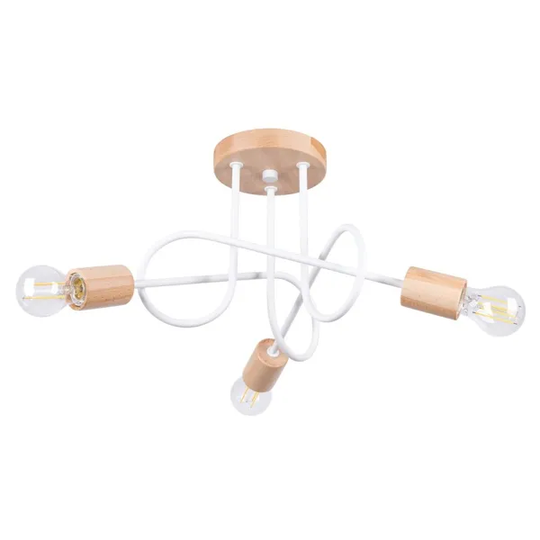 EMBER 3 WHITE CHANDELIER image 1