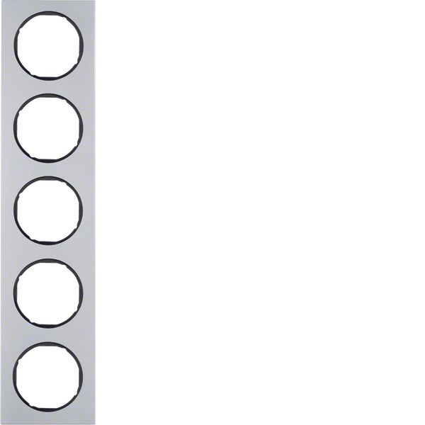 Frame 5gang, R.3, al./black image 1