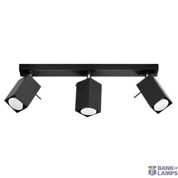 CEILING LAMP MERIDA 3 BLACK GU10 3X40W IP20 image 3