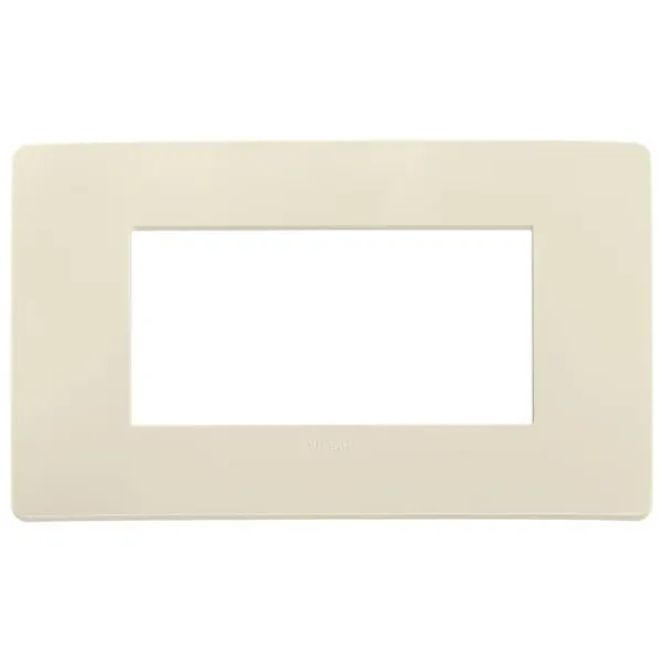 Plana Up 4M cover plate, matt ivory image 1