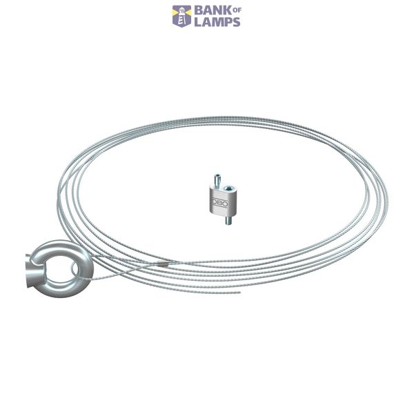 QWT RO 1 1M G Suspension wire with eyelet 1x1000mm image 1