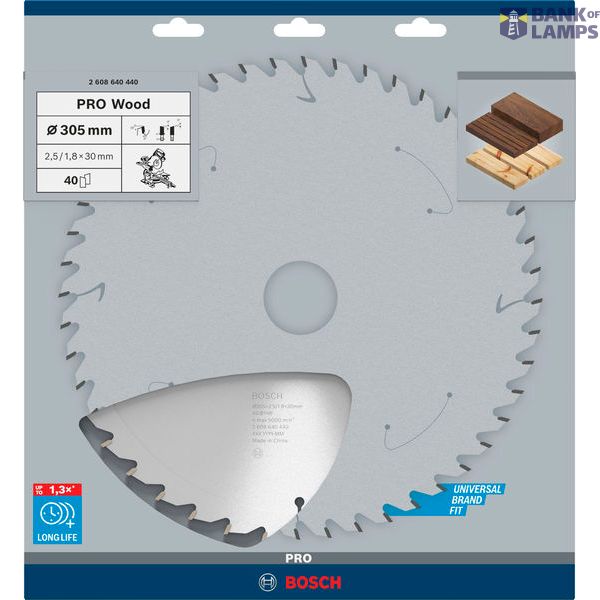 Optiline Wood circular saw blade 305 x 30 x 2,5 mm, 40 image 3