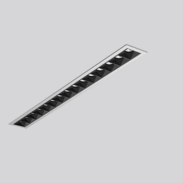 BeamLine Slim, 36 W, 2900 lm, 927, silver, on/off Recessed ceiling lum image 1