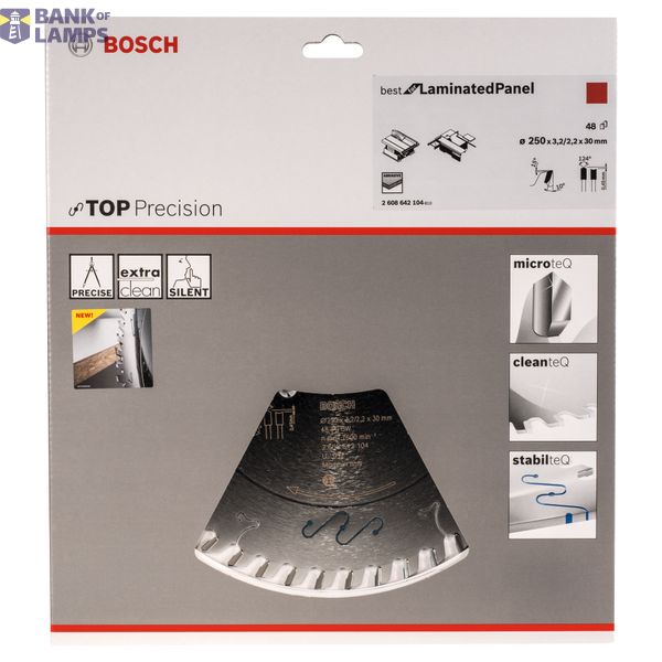 Top Precision Best for Laminated Panel Abrasive circular saw blade 250 x 30 x 3,2 mm, 48 image 2
