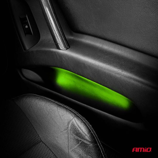 Flexible LED COB strips, green, 2x30 cm, 12 V, AMIO-04573 image 1