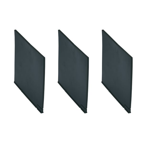 Set of 6 separation partitions for DSX 4-pole size 1 switch disconnector and source inverter for installation on plate image 1