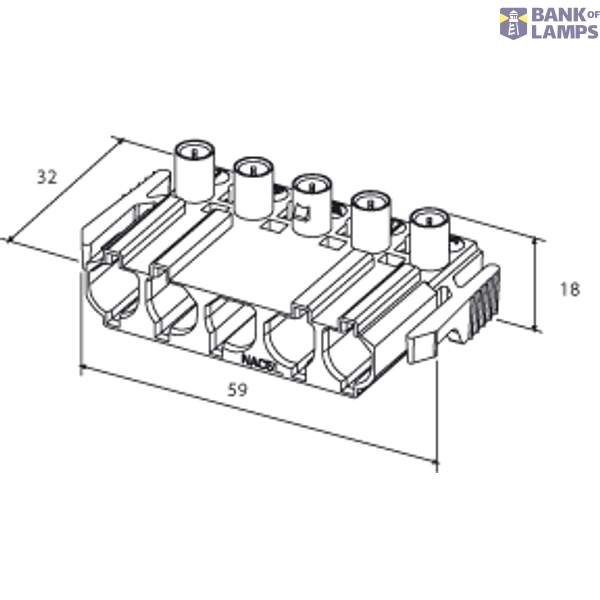Coupler 5-p plug, red image 1