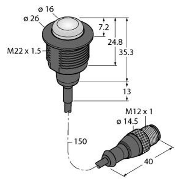 LED Signal Light Beacon   S22L2SRGB7QP image 2