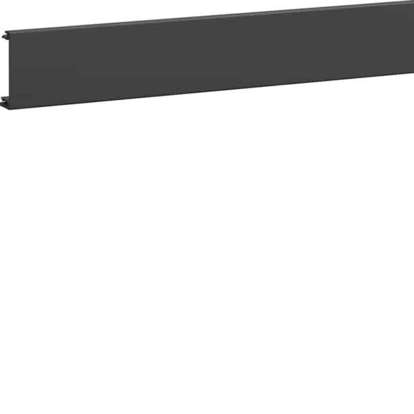 Side upper part for parapet duct BRN 65x210mm made of PVC in graphite black image 1