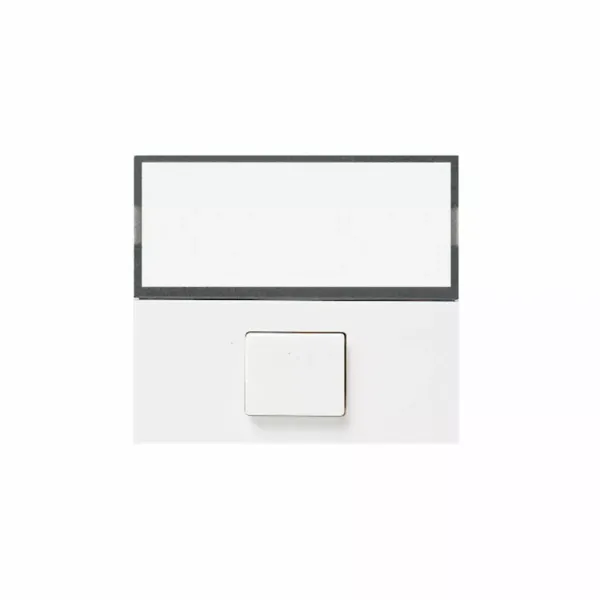 16A single pole push to make retractive with neon  (optional, use 24V 3W lamps max) and window to take label - selv image 1