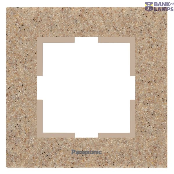 Karre Plus Accessory Corian - Sandstone Two Gang Frame image 1