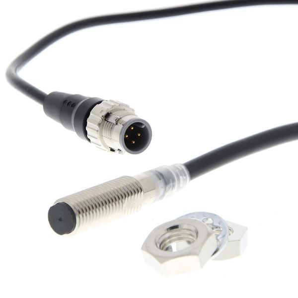 Proximity sensor, inductive, brass-nickel, M8, shielded, 3 mm, NO, 0.3 E2E 8321G image 2