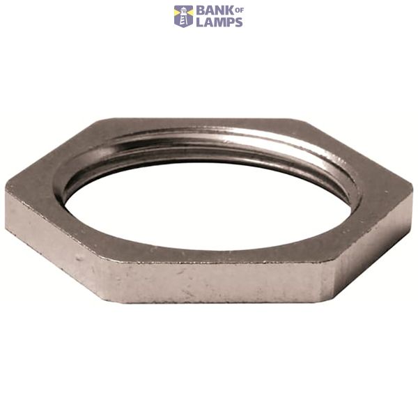 Locknut Nickel Plated Brass M110 Metallic Raw color image 1