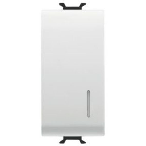 CALL RELAY 12V ac/dc - 1P 1NO/NC 12V - 1 MODULE - SATIN WHITE - CHORUSMART image 1