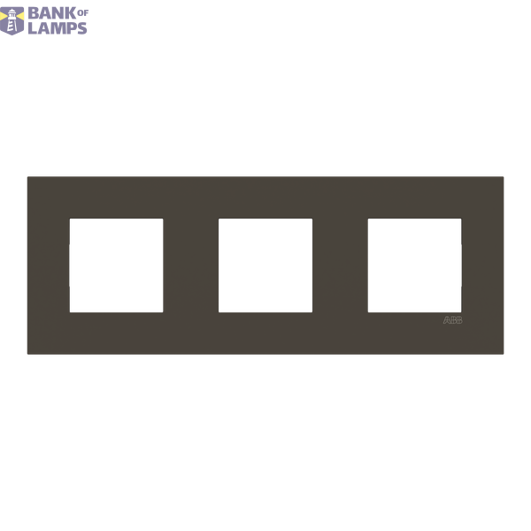 Frame 3-gang - ABB logo - Anthracite image 1