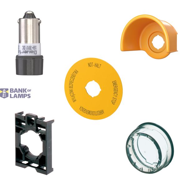 Adapter for PCB contact elements (M22-KP…), 3 mounting locations image 7