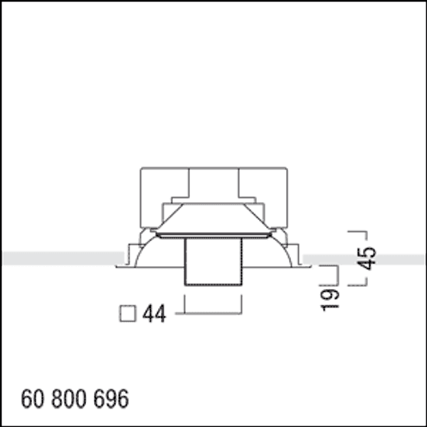 PANOS INF FLUX Q140 L KLAR - FLUX decorative glass attachment image 3