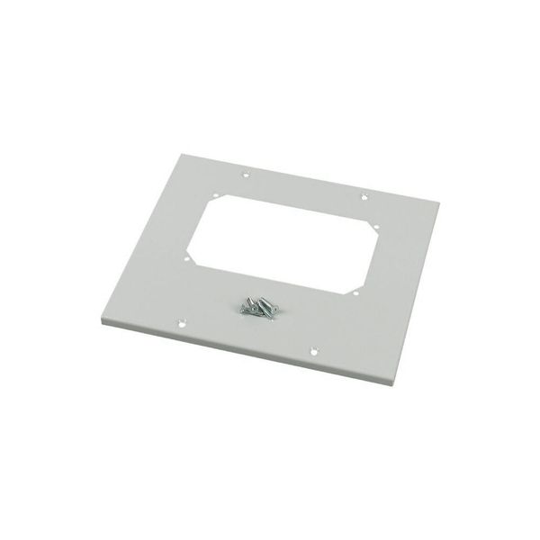 XLST5F44 Bottom-/top plate for F3A flanges, for WxD = 425 x 400mm, IP55, grey image 3