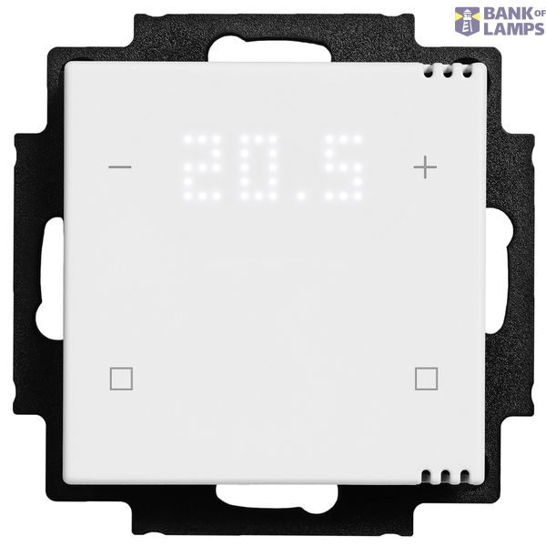 Push button, 4-key, 2xtemp., display, 2 neutral, climate/CO2, input/output. image 1