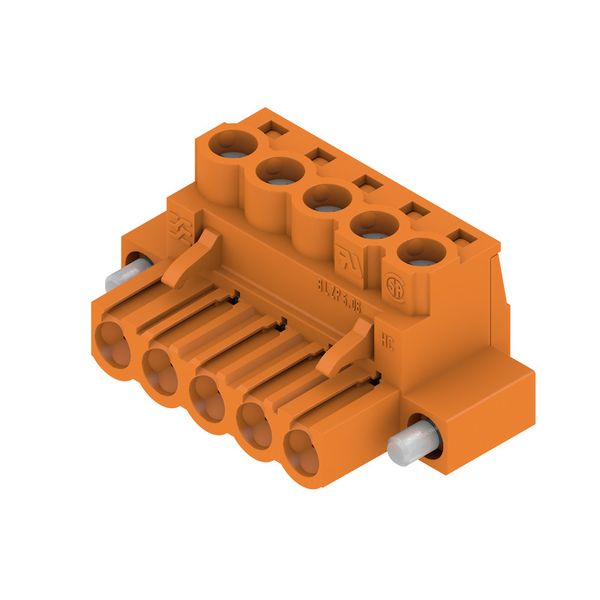 PCB plug-in connector, female plug, 5.08 mm, Number of poles: 5, 180°, Clamping yoke connection, Clamping range, max. : 4 mm², Box image 2
