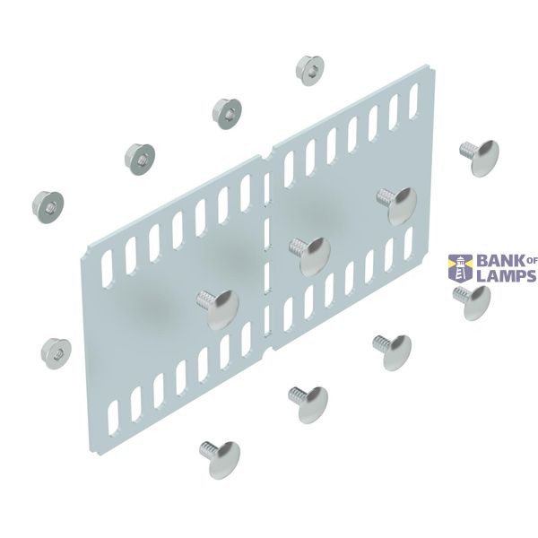 Universal connector with edge protection 110x200 Steel Strip galvanise image 1