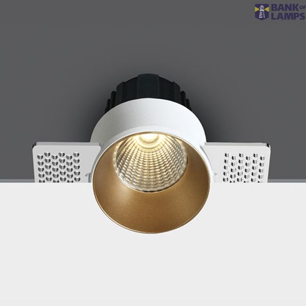 10112BTR/BS/V BRASS COB 12W CCTV 2-STEP TRIMLESS DARK LIGHT image 1