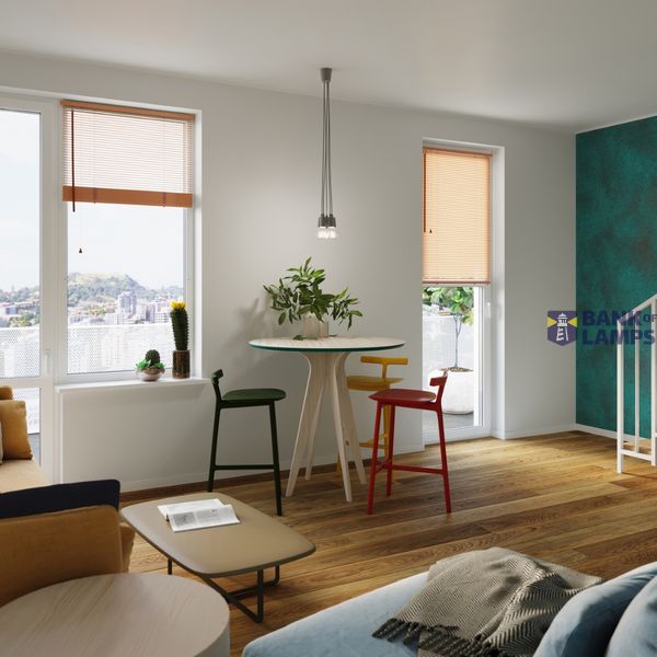 HANGING LAMP DIEGO 5 GRAY E27 5X60W IP20 image 9