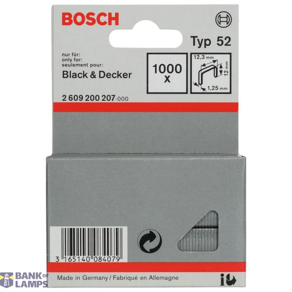 Fine wire staple, type 52 12.3 x 1.25 x 12 mm image 2