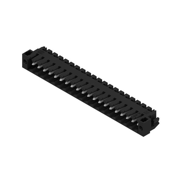 PCB plug-in connector, male header, Solder flange, THT/THR solder connection, 3.50 mm, Number of poles: 20, 90°, Solder pin length (l): 1.5 mm, tinned, black, Box image 5