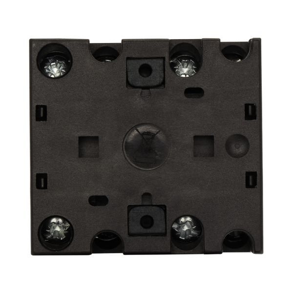 T0-2-1/E On-Off switch, T0, 20 A, flush mounting, 2 contact unit(s), 3 pole, with black thumb grip and front plate image 26