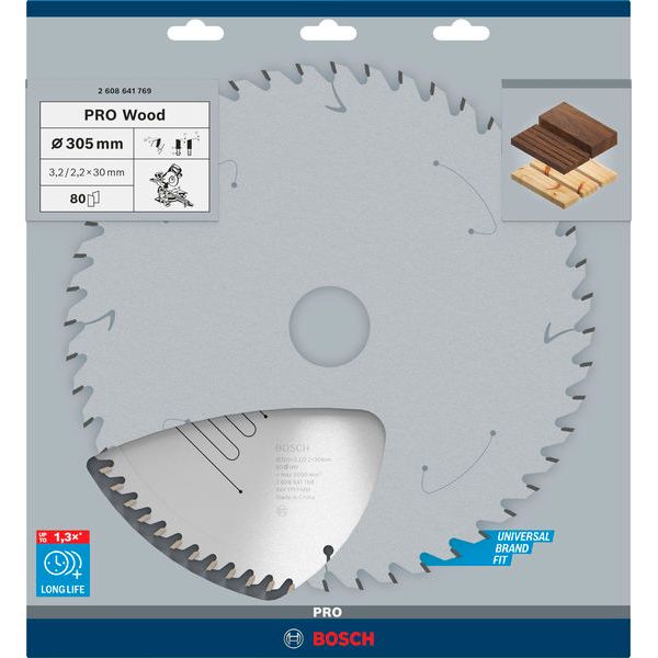 Optiline Wood circular saw blade 305 x 30 x 3,2 mm, 80 image 2