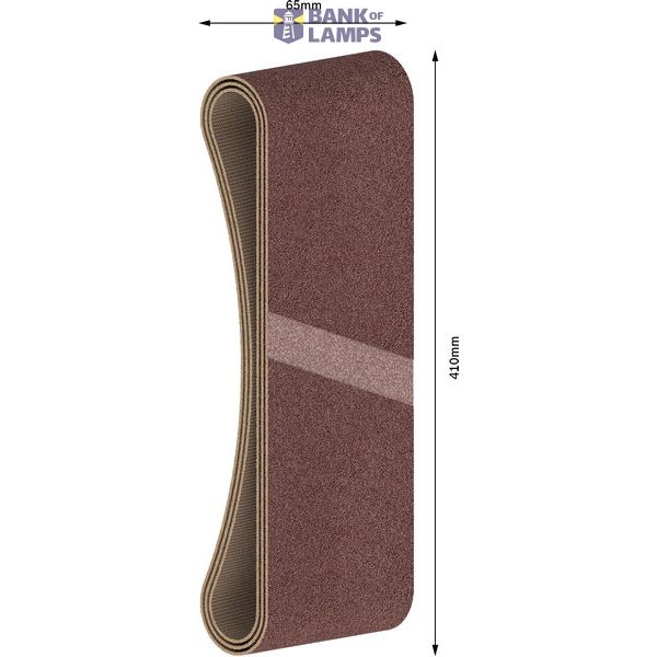 3-piece X440 sanding belt set 65 x 410 mm, 180 image 1