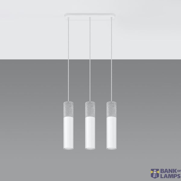 HANGING LAMP BORGIO 3L WHITE GU10 3X40W IP20 image 6