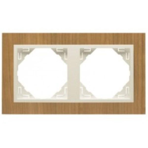 DOUBLE FRAME CHERRY-TREE/PEARL image 1