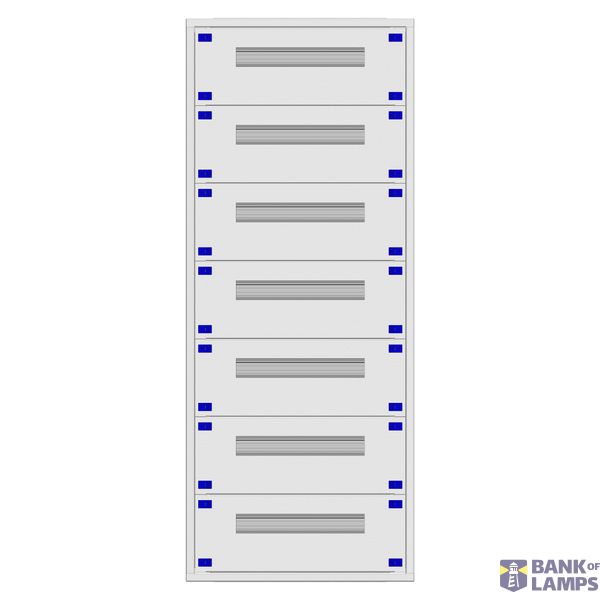 Distribution board insert KVN 60mm, 2-28K, 7-rows image 1