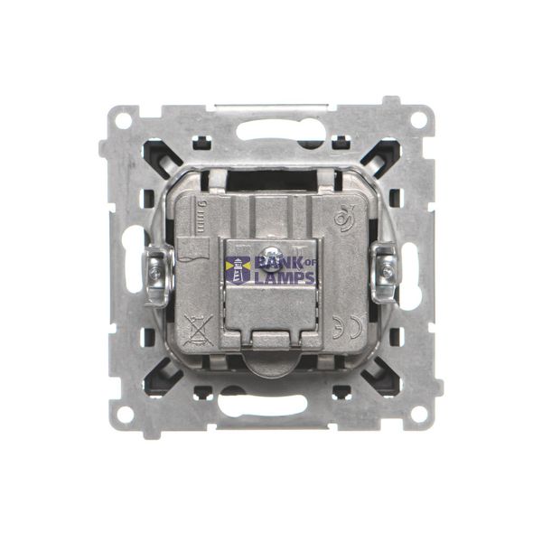 Single button with light indicator box for switches and push buttons, white image 1