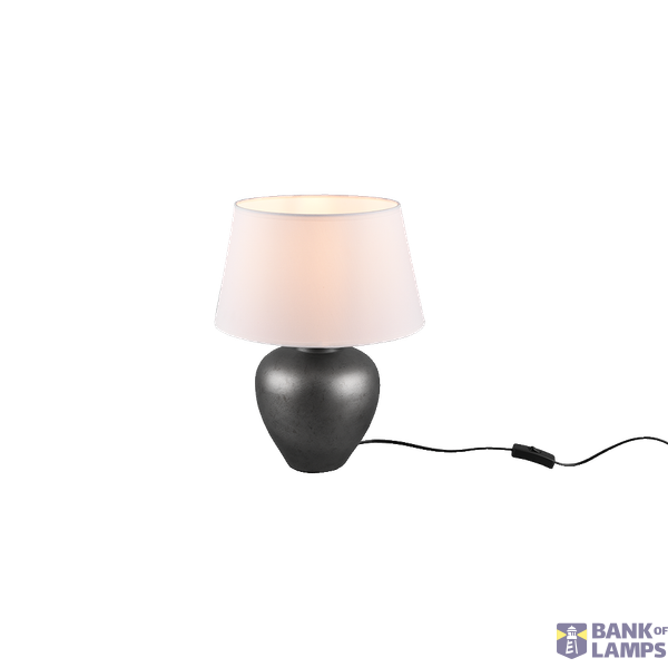Abby table lamp E27 39 cm white image 1