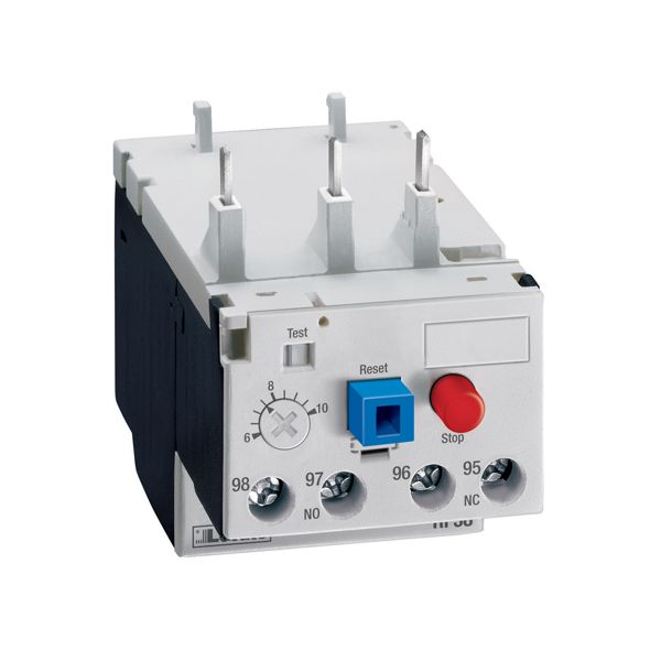 Motor protection relay, non phase failure/non single-phase sensitive. Three-pole (three-phase), manual or automatic resetting. Direct mounting on BF09 - BF38 contactors, 24...32A image 1