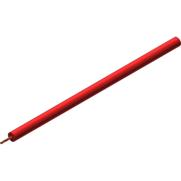 Silicone-switching strand, extremely flexible, halogen free, Cableline, 2.5 mm², 651 x 0.07 mm, red, outer Ø 9 mm, 61.7639-10022 image 1