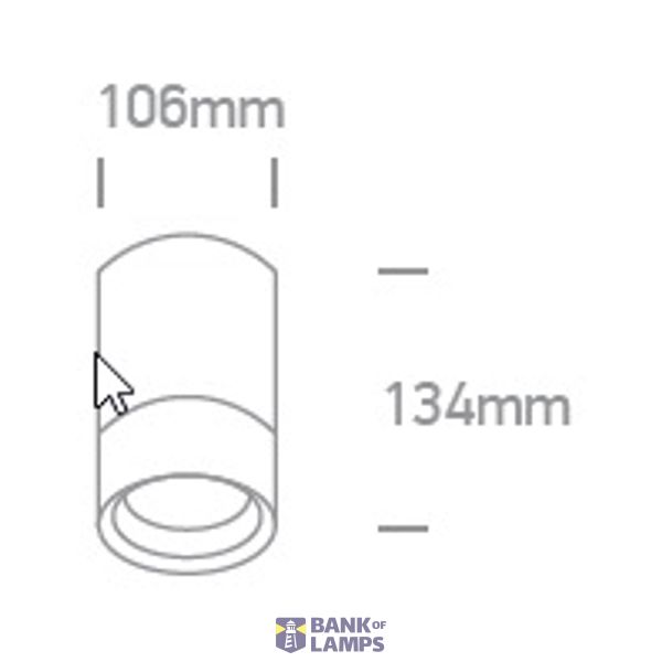 WHITE CYLINDER PAR30 E27 20W IP54 image 2