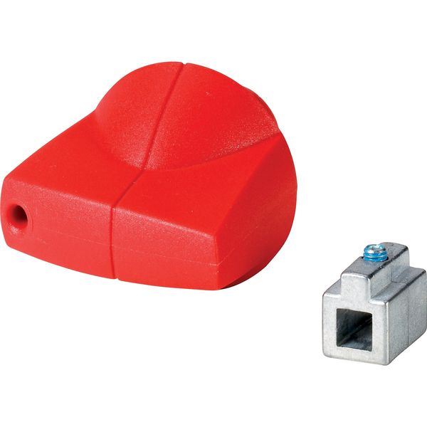 K1AR Rotary handle, 6mm, direct mounting, red image 3