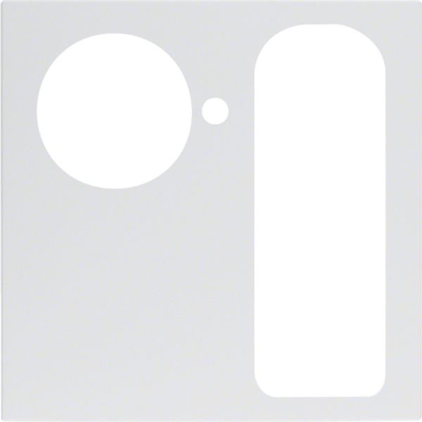 Central part for call buttons, cancellation with 15-pin socket, Berker S.1/B.x, white, gloss image 1