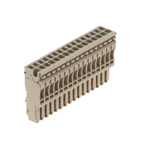 Z-series, Plug-in connector, dark beige, Direct mounting image 1