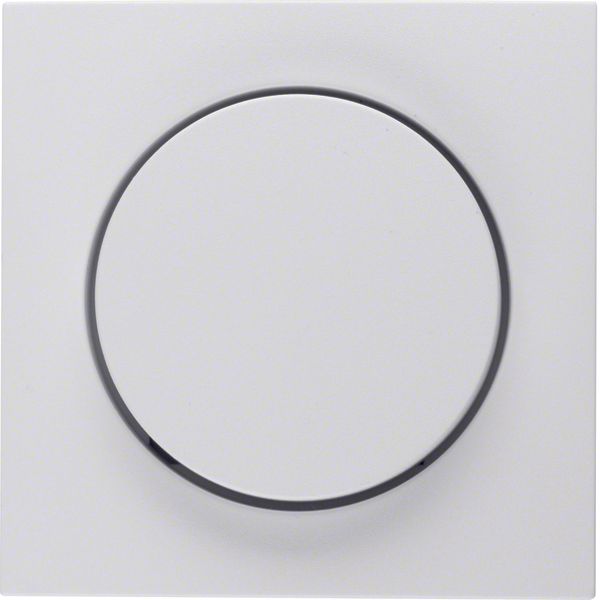 Centre plate Rotary Dimmer polarwhite matt IP44 image 2